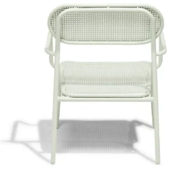 Chaise basse de jardin Faro empilable métal vert 56x56xH75cm