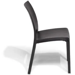 Chaise de jardin en plastique Volga gris