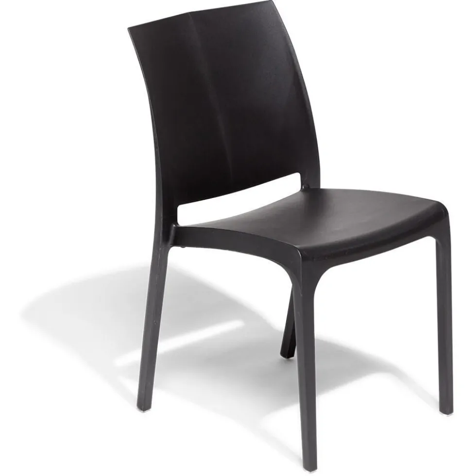 Chaise de jardin en plastique Volga gris