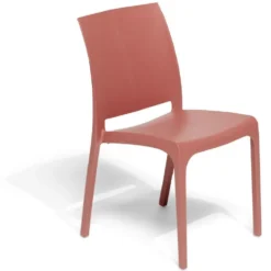 Chaise de jardin en plastique Volga terracotta