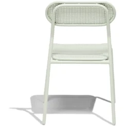 Chaise de jardin Faro empilable métal vert 48x52xH82cm
