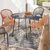 Chaise de jardin filaire Urban orange H86cm