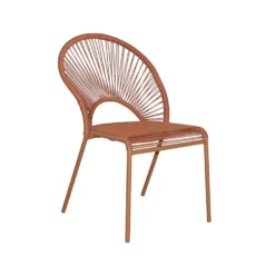Chaise de jardin filaire Urban orange H86cm