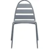 Chaise de jardin Fun métal gris 58x45xH82cm