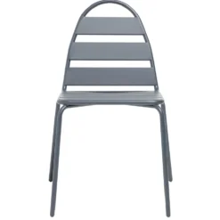 Chaise de jardin Fun métal gris 58x45xH82cm