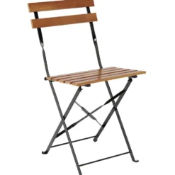 Chaise de jardin pliante Bali métal bois
