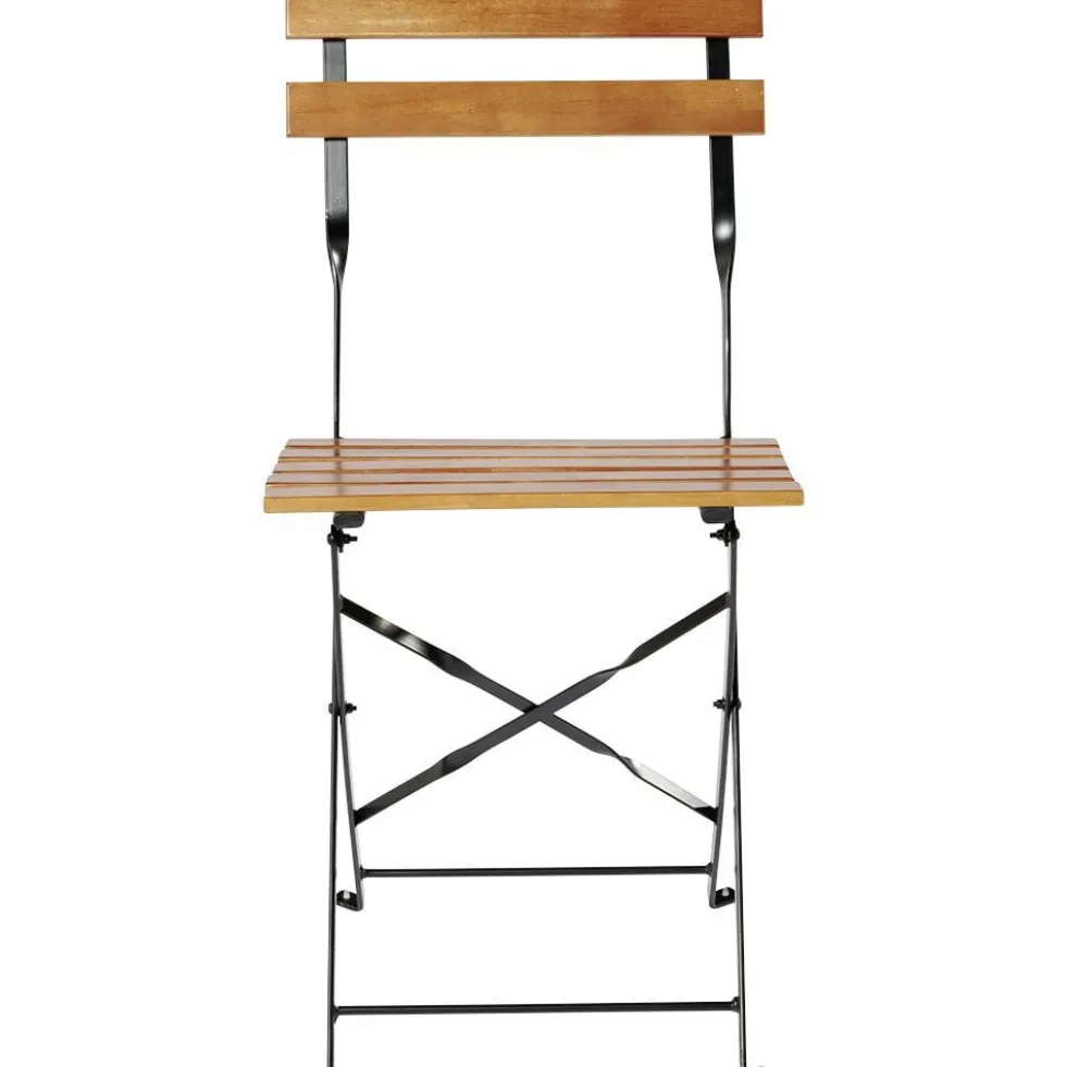 Chaise de jardin pliante Bali métal bois