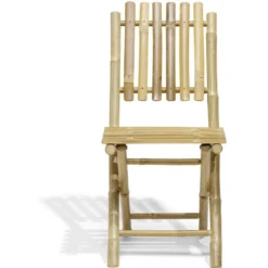 Chaise de jardin pliante en bambou Laos 42x52xH87 cm