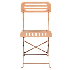 Chaise de jardin pliante Rio acier jaune ocre 41xP46xH81cm