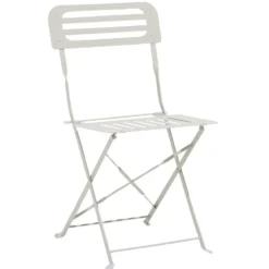 Chaise de jardin Rio pliante métal taupe 41x45xH82cm