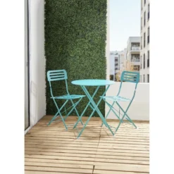 Chaise de jardin Rio pliante métal vert 41x45xH82cm