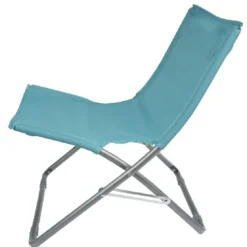 Chaise de plage pliante Funky bleu 58x43xH55cm
