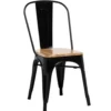 Chaise empilable Fabrik métal et bois