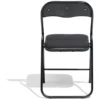 Chaise pliante Tracy métal noir 44x45x79cm