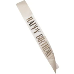Écharpe anniversaire Happy Birthday L160cm (2 modèles)