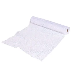 Chemin de table blanc avec paillettes 3m