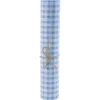 Chemin de table à carreaux rose ou bleu polycoton L300x28cm