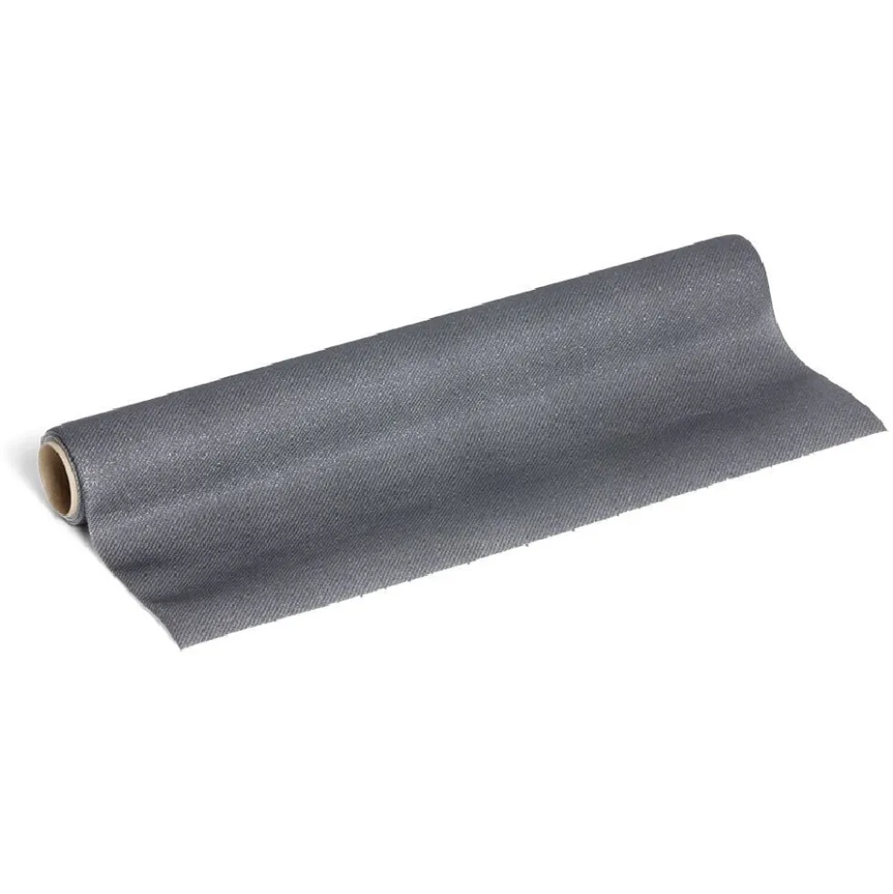 Chemin de table 320cm tissu intissé noir pailleté