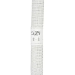 Chemin de table coton blanc brillant