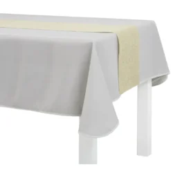 Chemin de table en polyester effet jute
