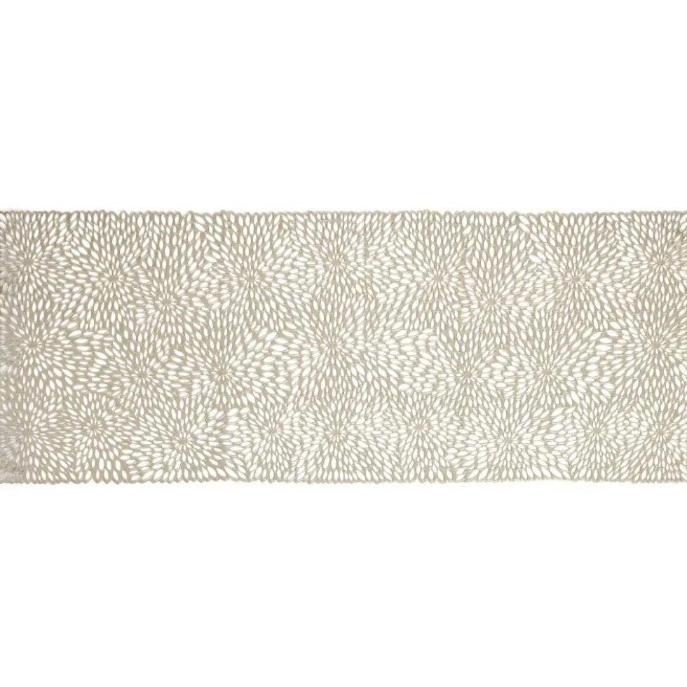 Chemin de table Noël PVC doré
