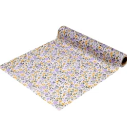 Chemin de table polycoton motif fleur liberty 28x300cm