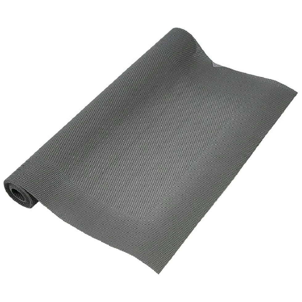 Chemin de table pvc uni gris