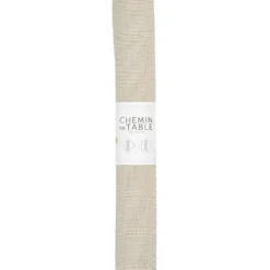 Chemin de table pvc uni taupe