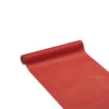 Chemin de table rouge effet tissu papier voie sèche 4,8 m