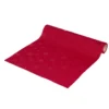 Chemin de table rouge motifs étoiles et flocons 3m