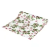 Chemin de table velours motif houx 28xL300cm