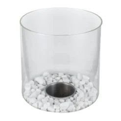 Cheminée de table à l'éthanol et bioéthanol Ø18xH26,5cm