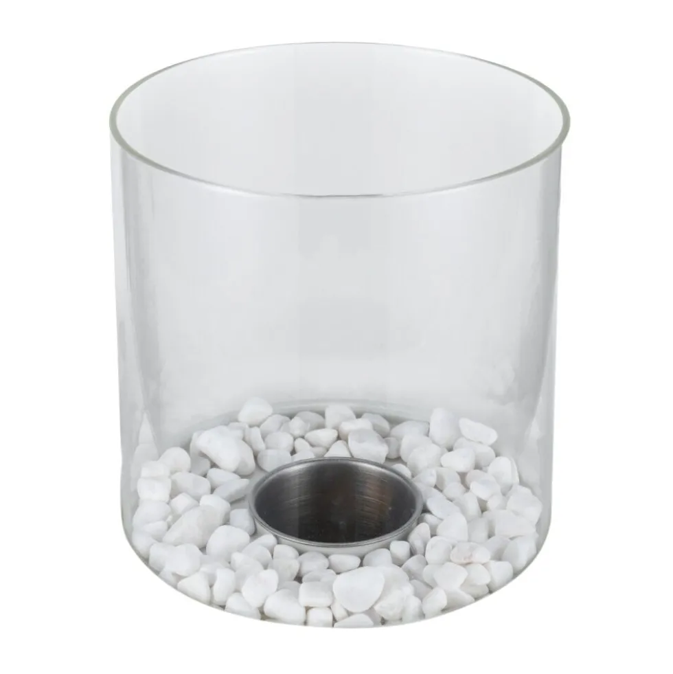 Cheminée de table à l'éthanol et bioéthanol Ø18xH26,5cm