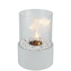 Cheminée de table à l'éthanol et bioéthanol Ø18xH26,5cm