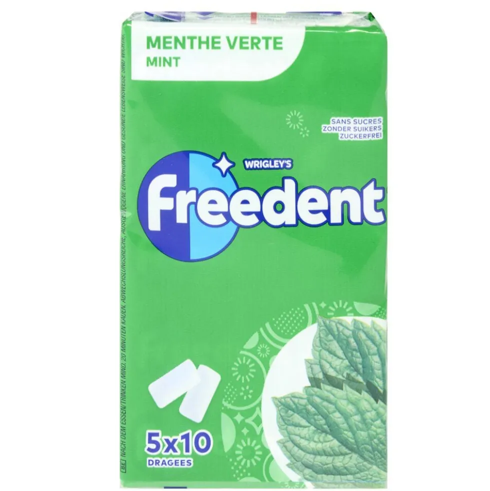 Chewing-gum Airwaves menthe verte 5 étuis de 10 dragées
