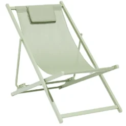 Chilienne Oxford 5 positions vert sauge 61x100xH92cm