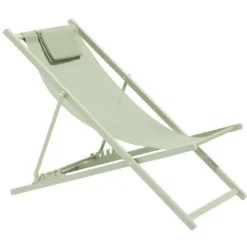 Chilienne Oxford 5 positions vert sauge 61x100xH92cm