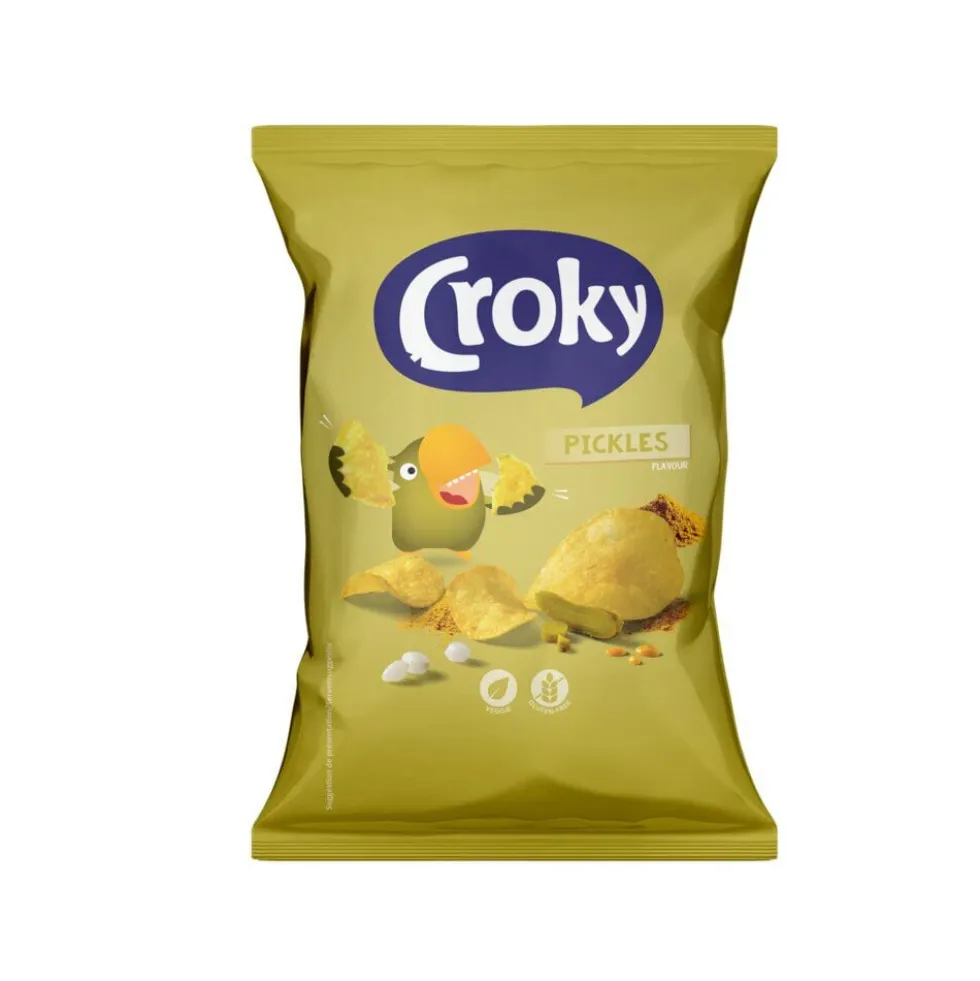 Chips cornichons Pickles Croky 150gr