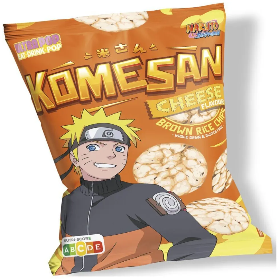 Chips de riz complet Komesan goût fromage Naruto 60gr