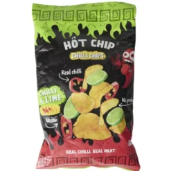 Chips piquantes Hot Chip chili et citron vert épicées 80gr