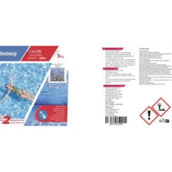 Chlore multiactions piscine 5kg galet 200gr