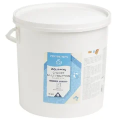 Chlore multifonction piscine galets 200g Aquaway 10kg