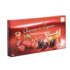 Chocolats noir fourrés de liqueur et cerises 150Gr