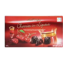 Chocolats noir fourrés de liqueur et cerises 150Gr