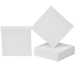 Châssis entoilé blanc 3D 100% coton 12x12cm x3