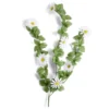 Chute marguerite L73cm feuillage artificiel vert