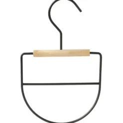 Cintre à accessoires métal et bois L13xH20cm