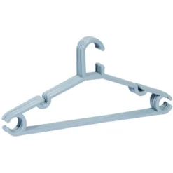 Cintre en plastique bleu x5 - L38,5xH17cm