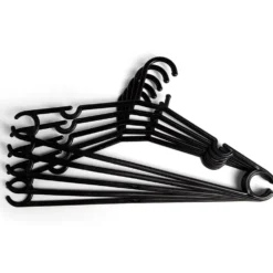 Cintre en plastique Noir x5 - L38,5xH17cm