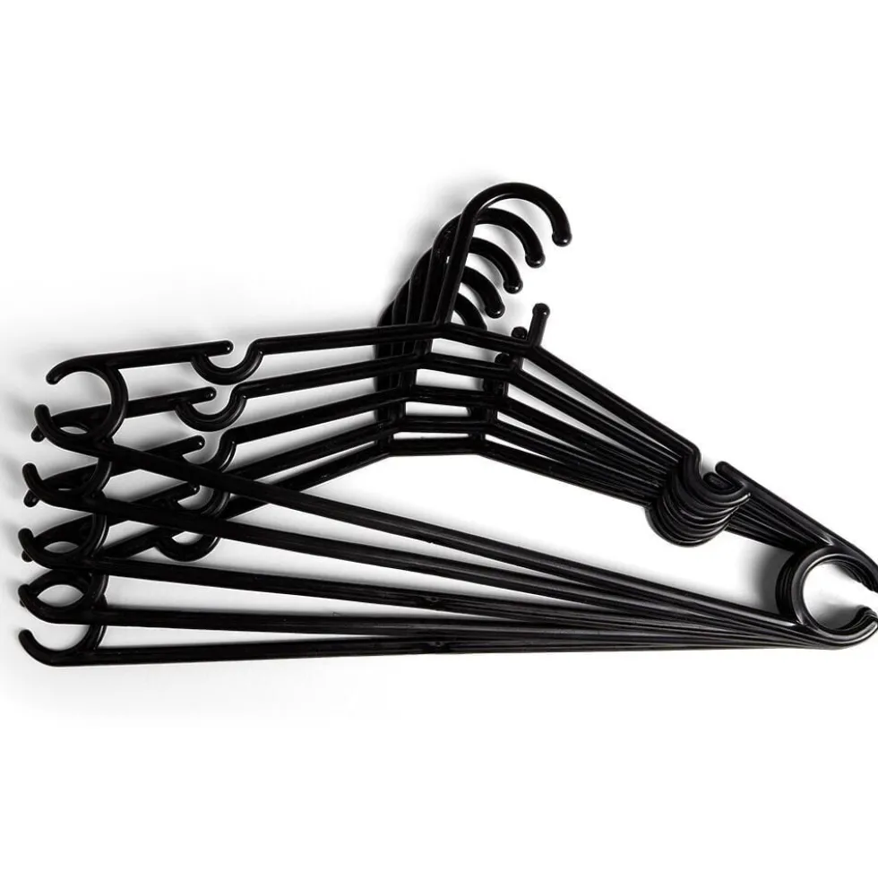 Cintre en plastique Noir x5 - L38,5xH17cm